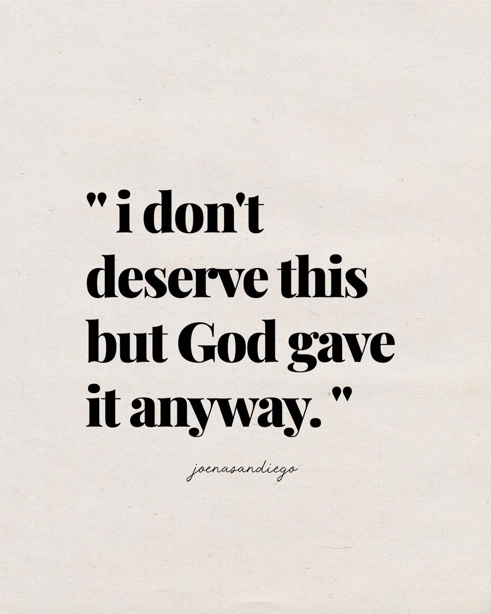 joenasandiego's tweet photo. May you find yourself in the middle of your answered prayer and say, “I don’t deserve this but God gave it anyway. Thank you, Lord.” 🥹🙌🏻 https://t.co/XjChoRJOLC