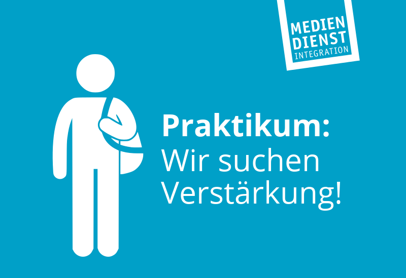 Hallo! Wir suchen Praktikant*innen
➡️ Okt. oder Nov. bis Dezember 2023 (2 oder 3 Monate)
➡️ Januar bis März 2024 (3 Monate)
Wir sind eine Berliner Online-Redaktion und arbeiten zu den Themen Flucht, Migration und Rassismus. Und du? ✉️Bewirb dich bis 25.8.: mediendienst-integration.de/fileadmin/Date…