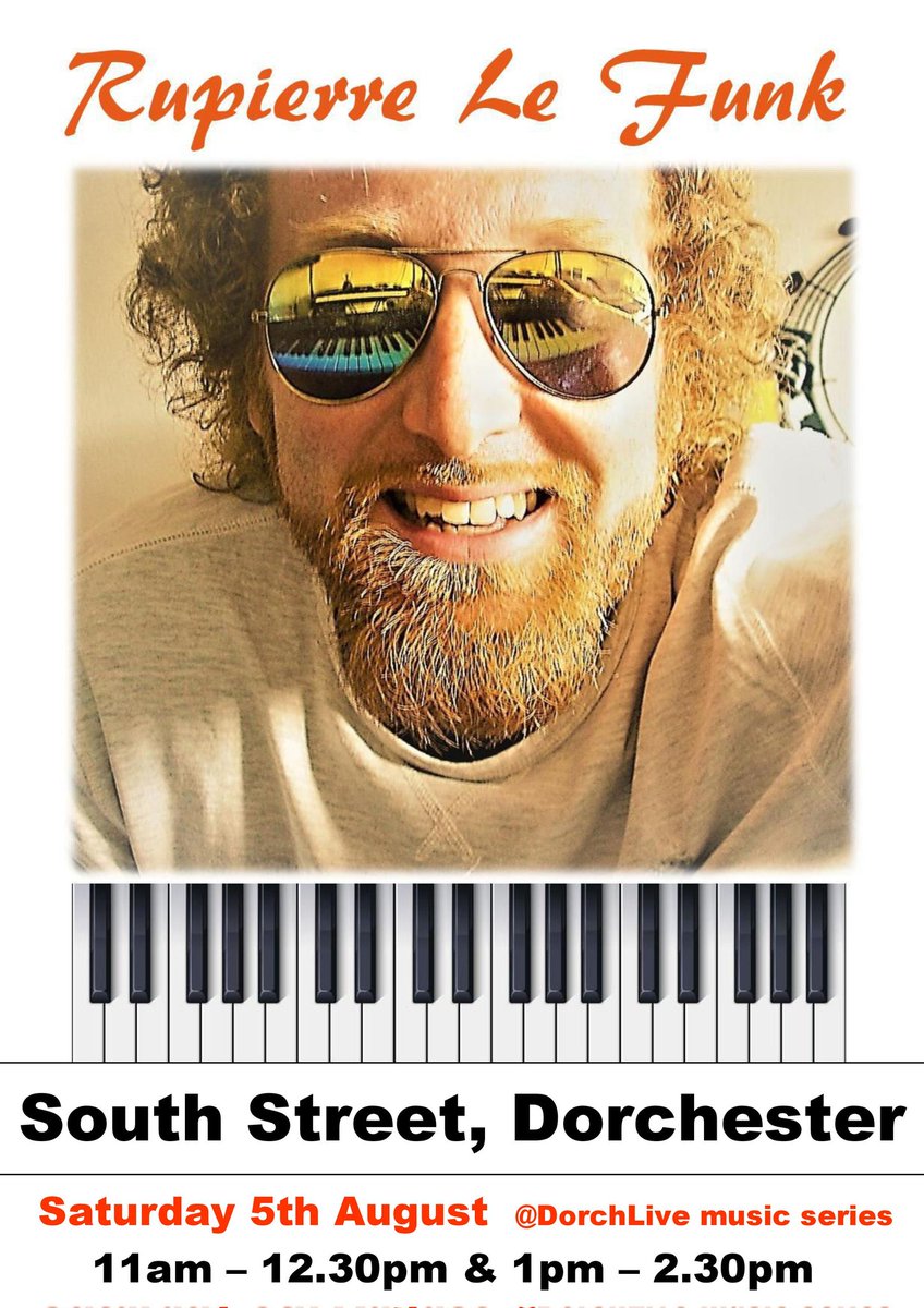 This Saturday,  our live music outside Caffè Nero and M&amp; Co. Is from #RupierreLeFunk . Playing classic covers and some original compositions.