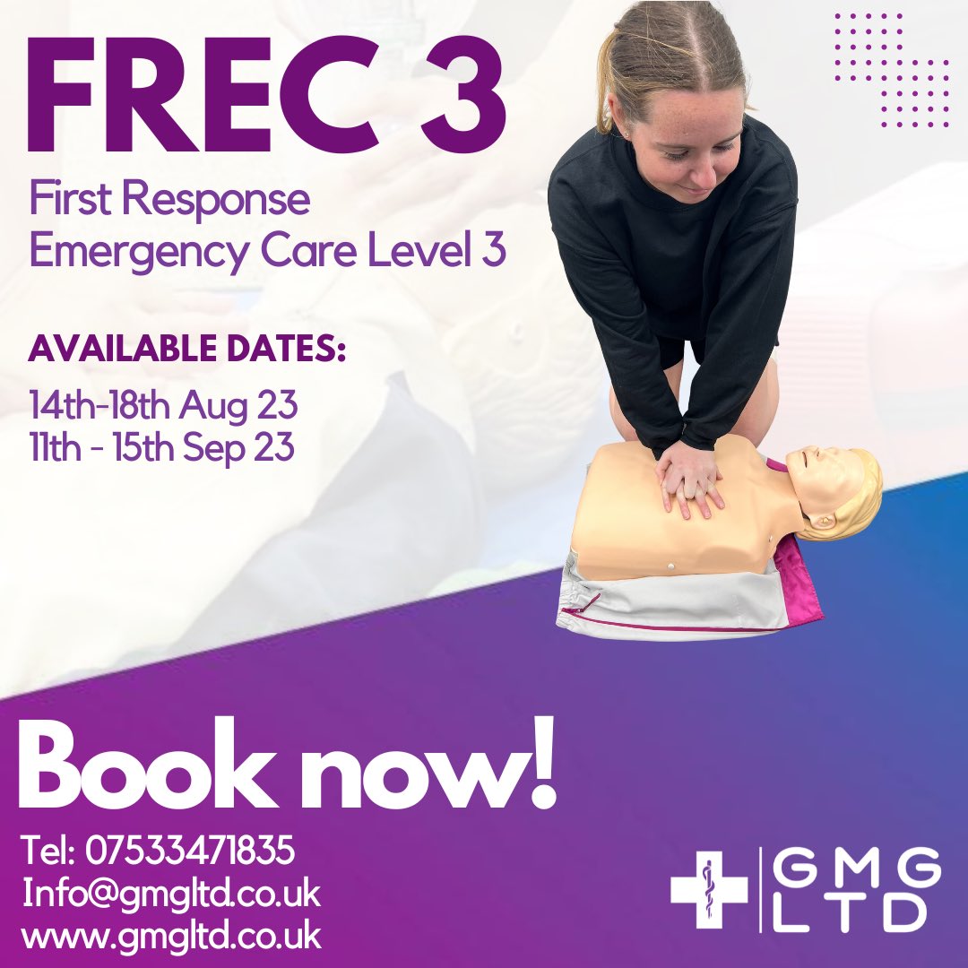 LtdGmg's tweet photo. �� Calling all First Aid enthusiasts! 🚑 
Don't miss out on our highly sought-after FREC 3 course!, Limited slots available, so book now to secure your spot! Join us for a comprehensive learning experience that could save lives! #FREC3 #FirstAid #BookNow
https://t.co/sCvF56qvfg https://t.co/9QADZP7OuR