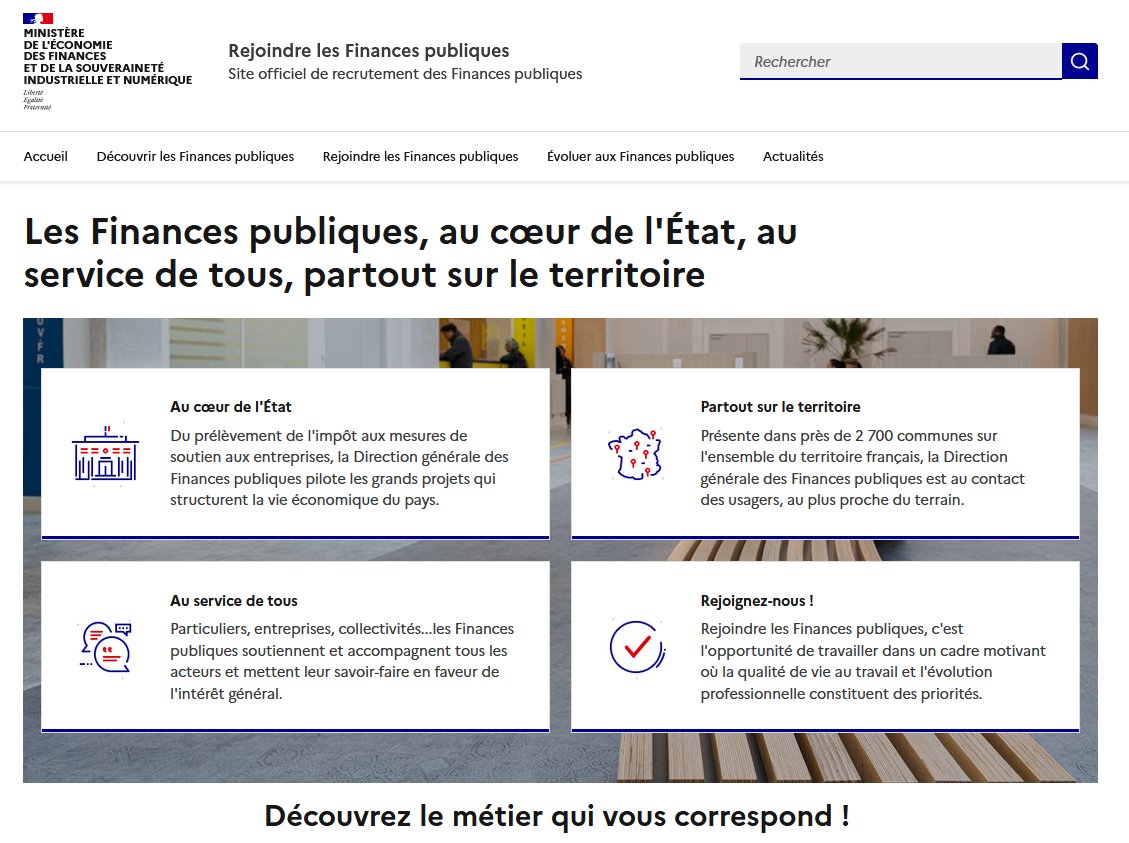 🆕 #Recrutement | Lancement de notre site « Rejoindre les Finances publiques ». 🚀 Découvrez nos métiers, nos missions et nos valeurs, rejoignez une administration au cœur de l’État, au service de tous, partout sur le territoire. 👉 …lesfinancespubliques.economie.gouv.fr #ChoisirLeServicePublic