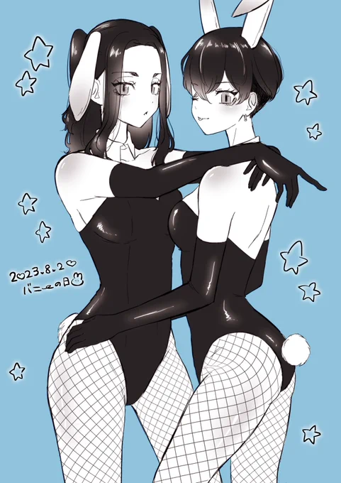 🐇の日🩵💙 ※にょた百合♀ふゆばじ♀