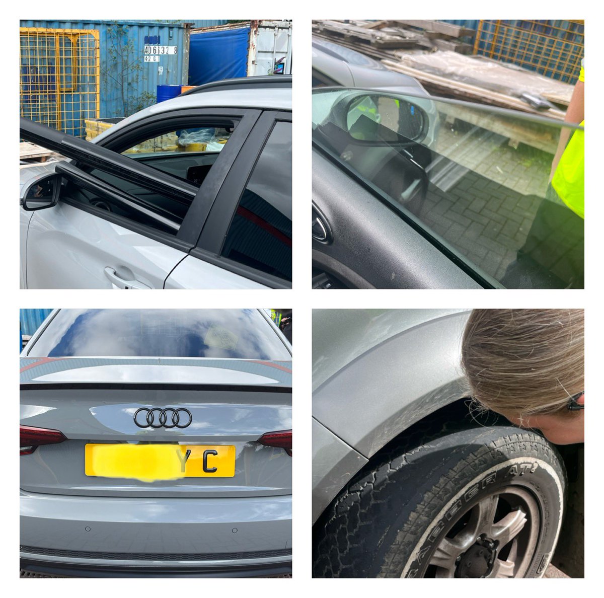 Telford, new officers out on patrol with MTST &amp; SCIU on a traffic operation. Several motorists stopped for window tints, illegal number plate, insecure/dangerous loads . OR95