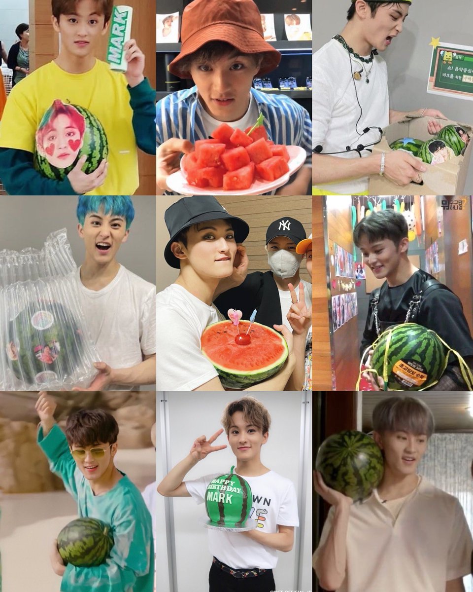 markfcore's tweet photo. you just can’t separate mark from watermelon https://t.co/c2P264MgCu