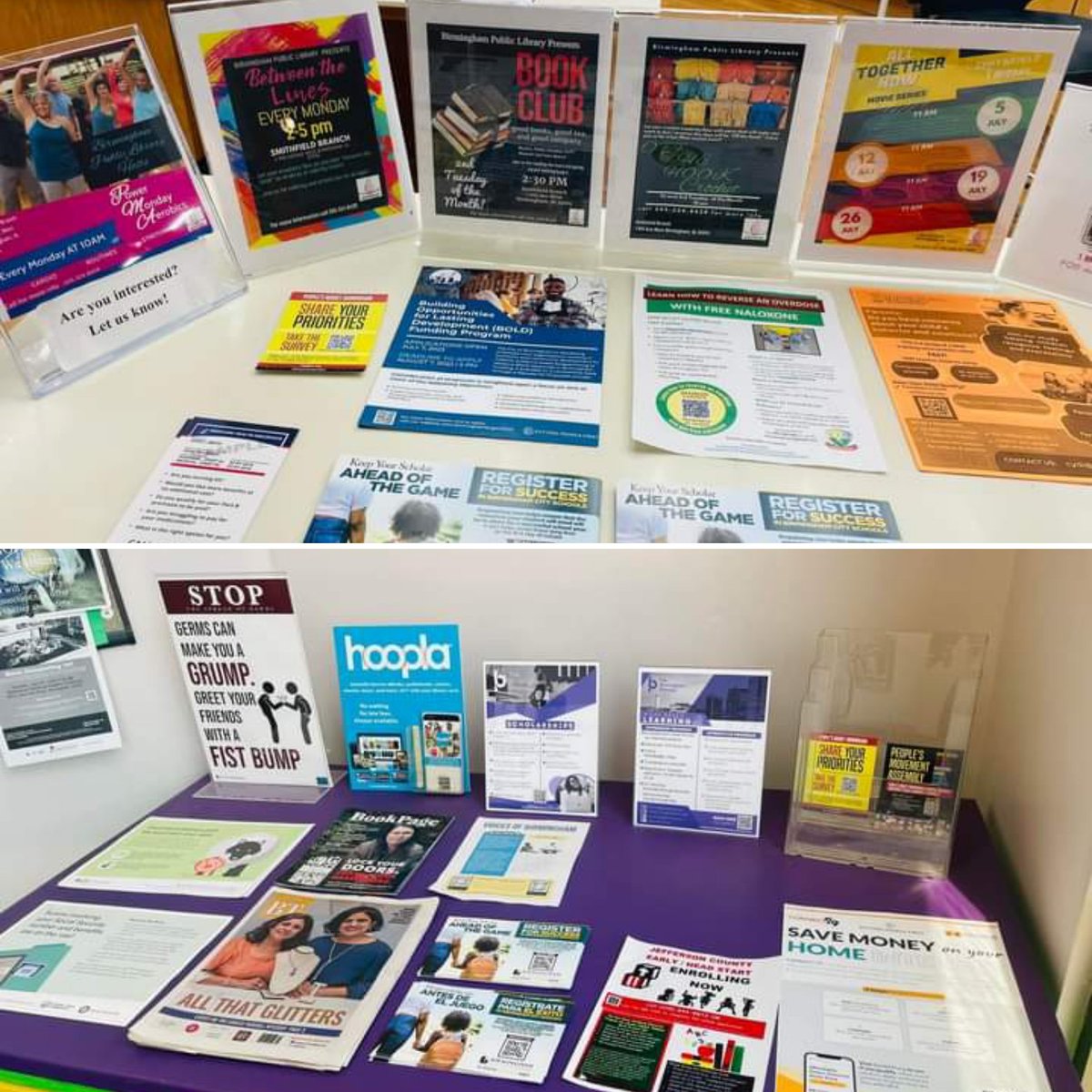 If we can't make it to YOU directly, we'll make it more accessible for YOU to share with US! 👏🏾💛

Stop by Smithfield Library &amp; learn about the resources they are offering.

Ready to voice your opinion? peoplesbudgetbirmingham.org/take-the-surve…

#PeoplesMovementAssembly 💛🖤
#PeoplesProrities