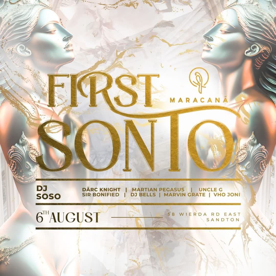We are here on Sunday. @maracana_sandton_  for many of the first Sunday events called #FirstSonto