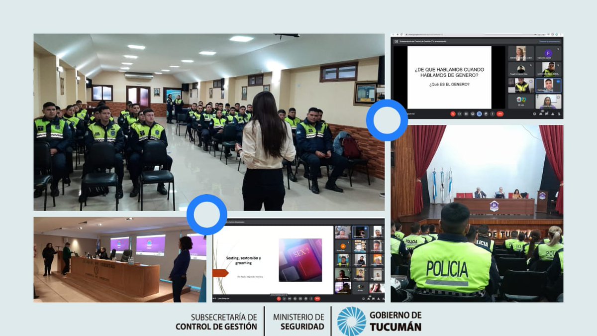 direccion_cdg's tweet photo. 📚Plan de Formación Profesional.
Cerramos las capacitaciones del mes de Julio pertenecientes al @MinSegTuc, con la asistencia total de 243 alumnos: 206 por la @subsec_cdg  y 37 por la Esc. de Subof y Agte de la @PoliciadeTucum1  formando parte de manera virtual y presencial💻. https://t.co/9Jxsz5q2yT