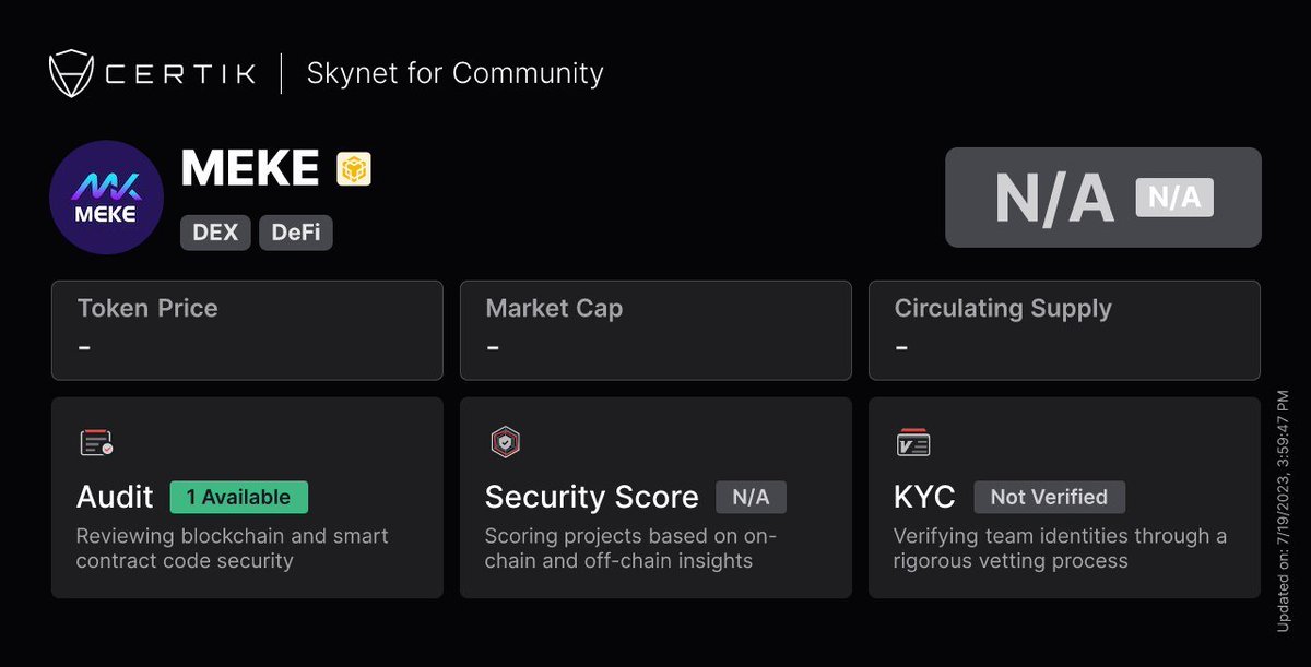 Airdrop6_com's tweet photo. New #airdrop: MekeProtocol (Random 1000)
Reward: $10 in Meke
News: CertiK, BSCNews
Distribution date: After TGE

🔗Airdrop Link: https://t.co/CpOnT9w763

Get more by joining the testnet airdrop. (Airdrop confirmed)
https://t.co/QrNg7QSuBl https://t.co/rLJ4MwXDwp