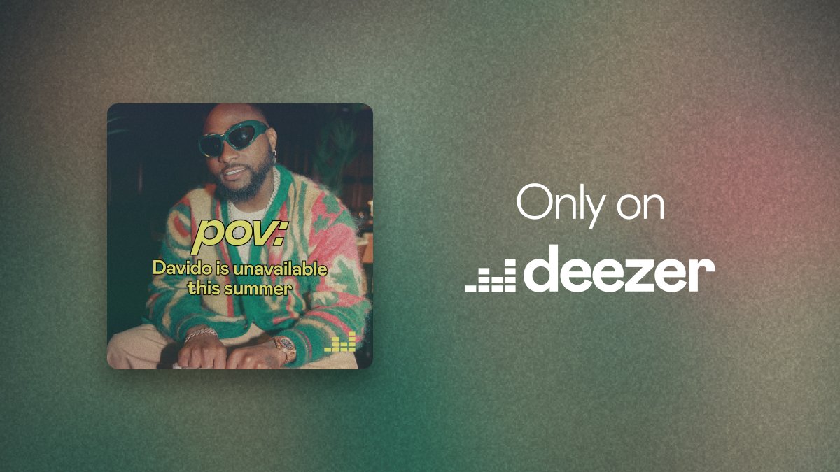 You better talk to the hand ✋
because "Davido is unavailable this summer"

Check out <a href="/davido/">Davido</a> exclusive playlist on Deezer: fal.cn/3AoCS