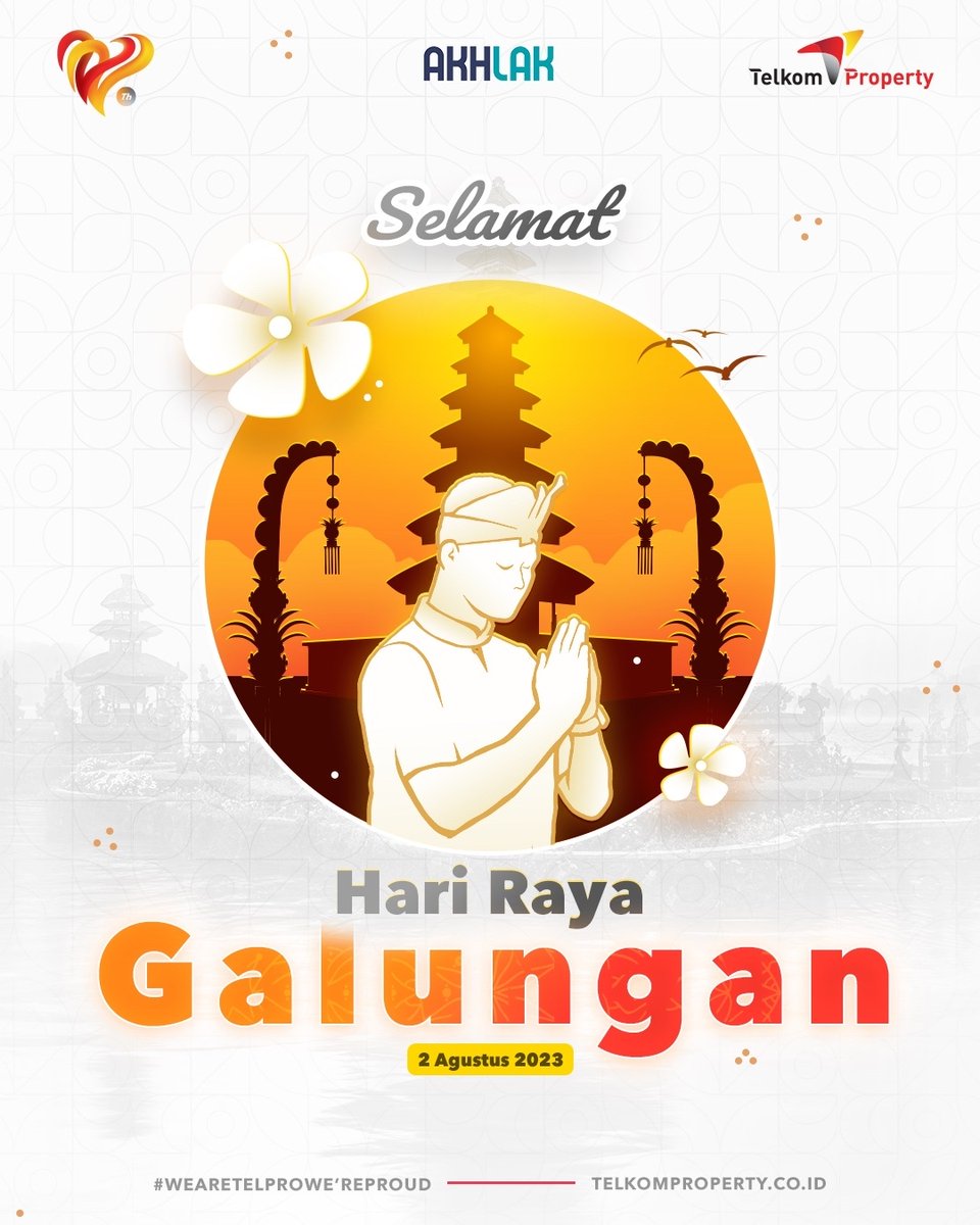 _telkomproperty's tweet photo. Selamat menyambut Hari Raya Galungan bagi semua umat Hindu di Indonesia~
Mari terus bersyukur atas segala kebaikan dan semoga kita semua selalu diberkati oleh Tuhan.
#TelkomProperty
#TechLedPropertyCompany
#WeAreTelproWeAreProud https://t.co/Im9K1iut0i