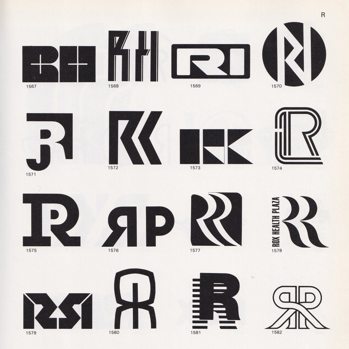 LogoArchive's tweet photo. 'R' logos from from Yasaburo Kuwayama's Trademarks &amp; Symbols of the World Volume 1 &amp; 2. 

Discover more alphabet logos at https://t.co/2OFIoglbzt

#logos #designtwitter #branding #logodesign #design #type https://t.co/PL7trjGHKs