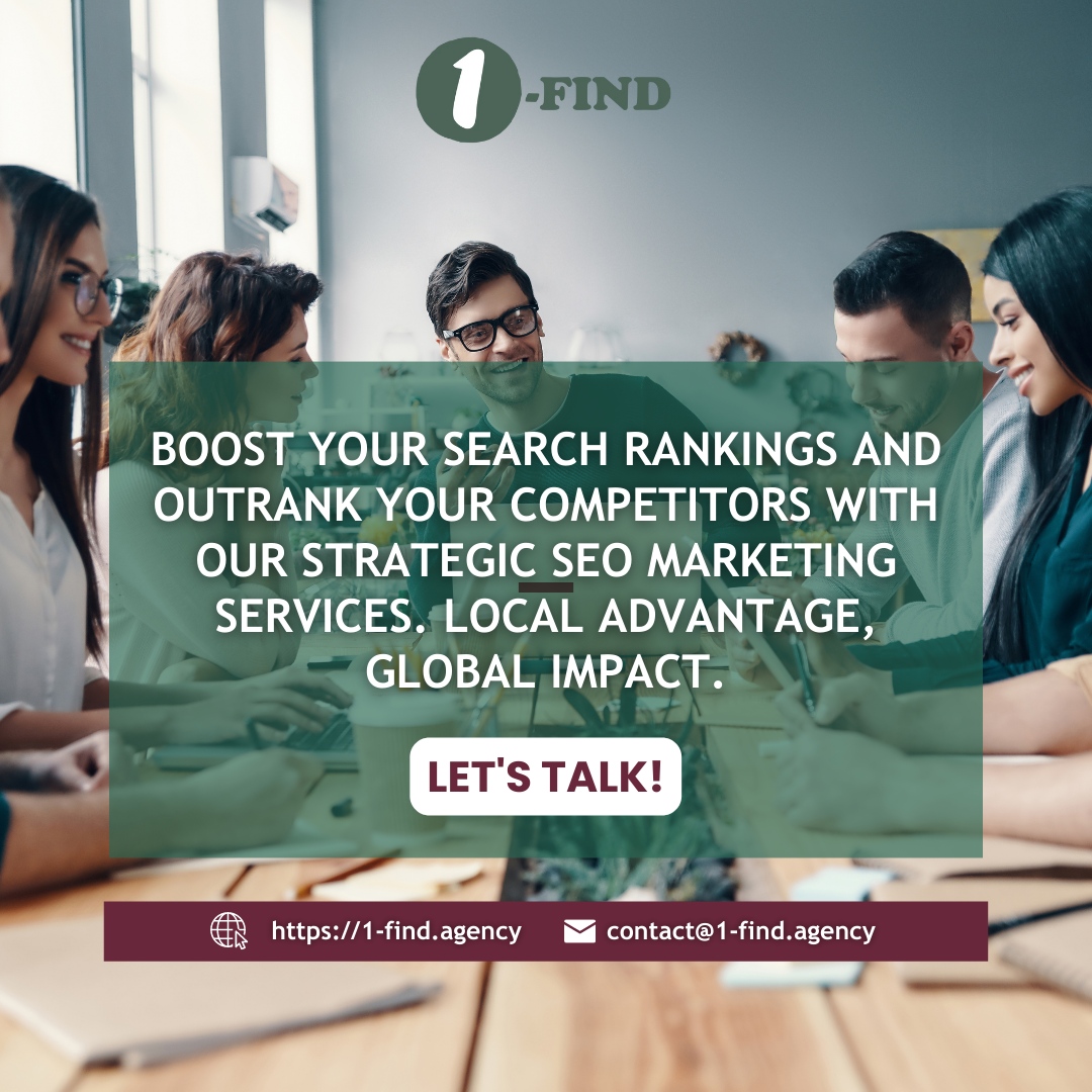 1findservices's tweet image. 🔍🌐 Unlock the #potential of your online presence with #1FIND! We understand the importance of reinforcing your #brand and reaching your target market effectively.

Connect with us today!