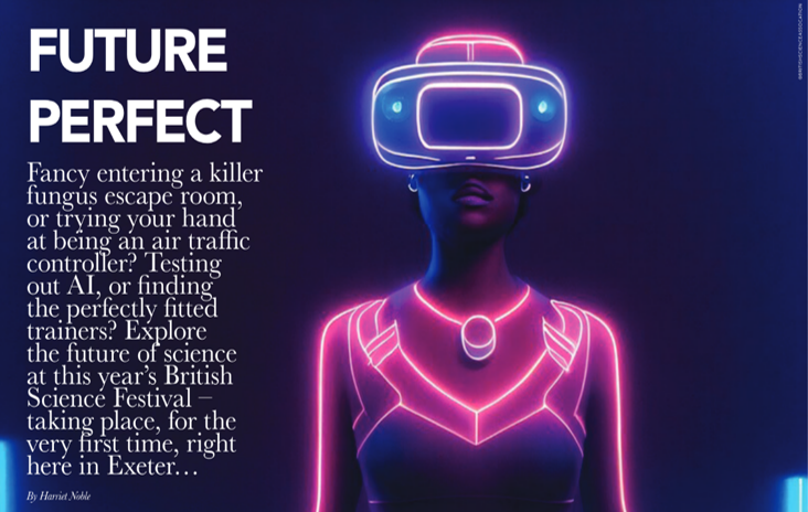 BritishSciFest's tweet photo. 📣#SPOTTED! Check us out in @ExeterLiving 🔥
To read the whole spread, visit: https://t.co/hrkDfuNJj1
Thanks #ExeterLiving, for the shout-out! #BSF23 https://t.co/vYW1PUd53a
