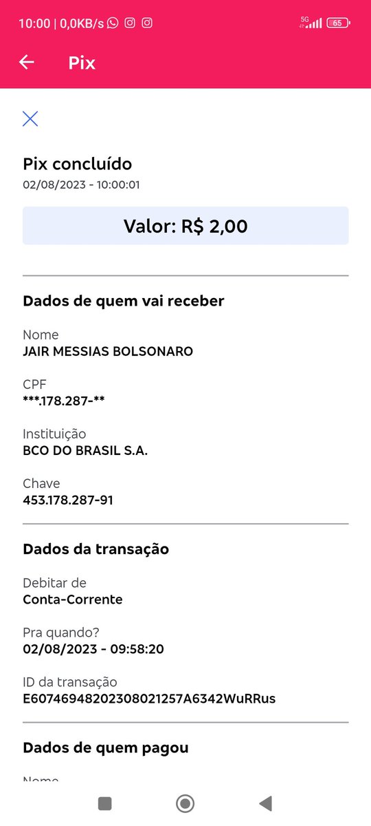 ClcioLopes1's tweet photo. @cesarcalejon1 Mais um CPF.
 Já tem quantos milhões de CPFs diferentes que fizeram o pix? https://t.co/00mdEt3x7W