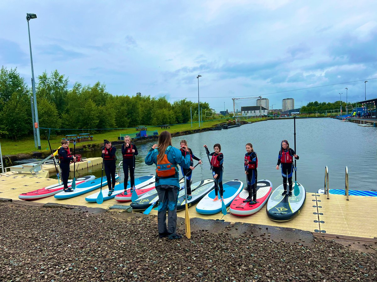 Day 1️⃣4️⃣ of the <a href="/KnightswoodSec/">KSS</a> summer program ☀️ Short trip for the new S1 pupils to Pinkston water sports 🌊 Kids absolutely loved it and the staff were all amazing 💙 <a href="/jamie57539237/">Jamie Duncanson</a> <a href="/RFC_Charity/">Rangers Charity Foundation</a>
