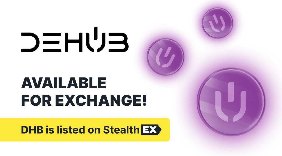 StealthEX_io's tweet photo. New listing! 🥳

@dehub_official is the only protocol-level censorship resistant streaming app pioneering decentralised moderation mining &amp; more live in beta today

You can now get $DHB effortlessly on StealthEX 👇

App: https://t.co/2b3BYRfGxU
Trade:  https://t.co/rz94Yyf6Pd https://t.co/xyIA9CqAeh