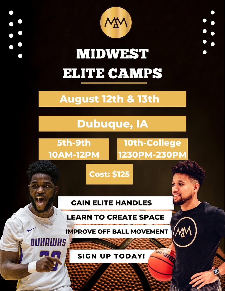 tonysroe's tweet photo. Former Xavier/Loras PG Michael Mims will be back in Iowa next week for four days of skills camps in Cedar Rapids (Aug. 10-11) and Dubuque (Aug. 12-13)!

Michael is a fantastic teacher and skill developer. You will get better! @Mpire_bball 

Register: https://t.co/hBR4buToO2 https://t.co/GJGHLiIgSb