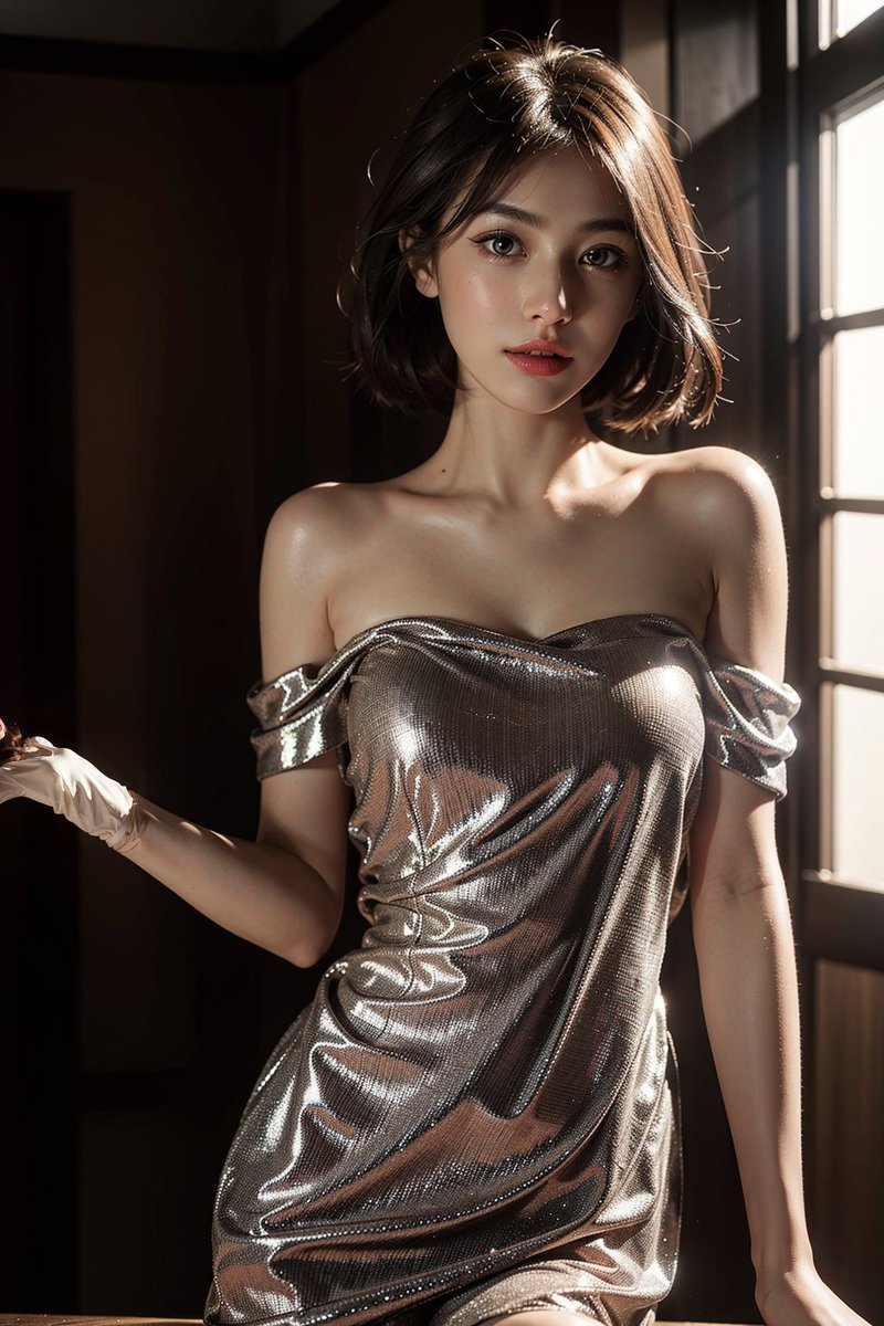 silver dress
#sexy #asian #aiart #silverdress