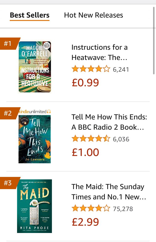 No. 1 in British and Irish Fiction. And No.2 - sandwiched between literary heroes #maggieofarrell & @NitaProse I cannot... 🥹🙏🏼🤯