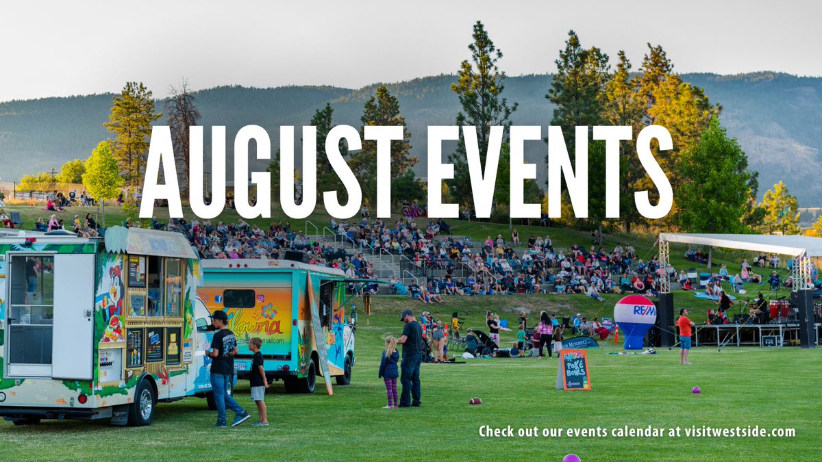🌞 Our summer events calendar is jam-packed! There's something for everyone, from music and outdoor cinemas to vineyard dinners and markets.
Visit our website for more information on these and other events. visitwestside.com/events
