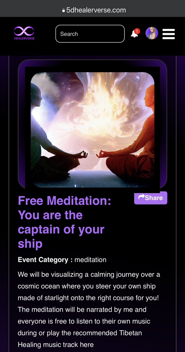healerverse's tweet photo. Check out one of our Healer’s Michael doing a live virtual meditation today at 4pm EST US/9pm UK … Everyone is welcome 🥰😘♾️🧬💜
🧬 Tickets available on Healerverse:
https://t.co/OtXrdIhOp2
#meditation #healers #healerverse #fullmoon https://t.co/RY26FIsKg7