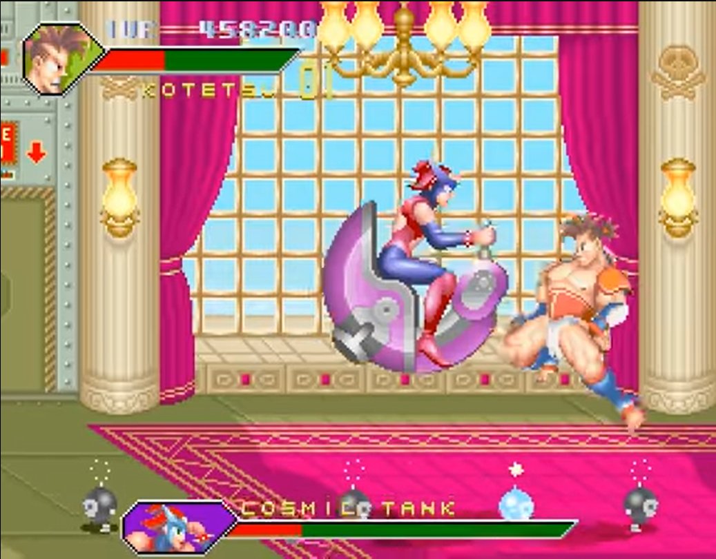 GamerDeMeia's tweet photo. 🕹️Monster Maulers
🏢Konami
📅1993
🕹️Konami GX
👥1-3
🎮Luta
📝Escolha entre 3 personagens e enfrente monstros em batalhas 1vs1. As magias são lançadas pelo jogador sob razões desconhecidas, mas elas existem. É sério. #arcadeverse https://t.co/CER0z4iQIL