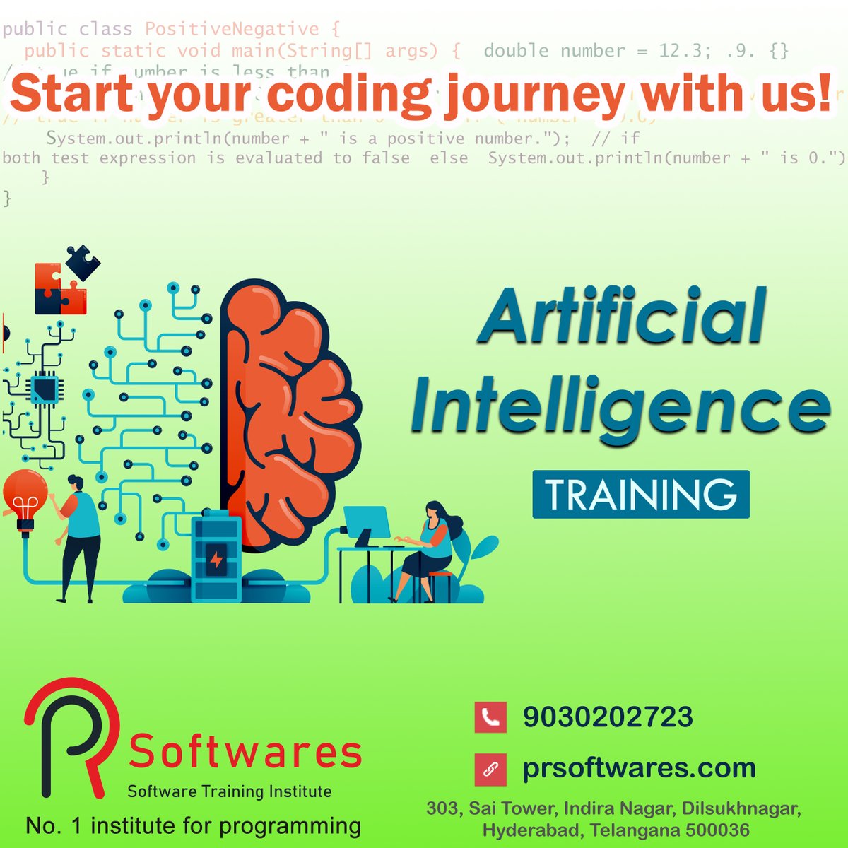 premagrawalislu's tweet photo. Future is A.I.!!! 
Learn Artificial Intelligence with us at PR Softwares 
.
.
.
.
#artificialintelligence #future #coding #programming #Software https://t.co/IxaFeaSNkv