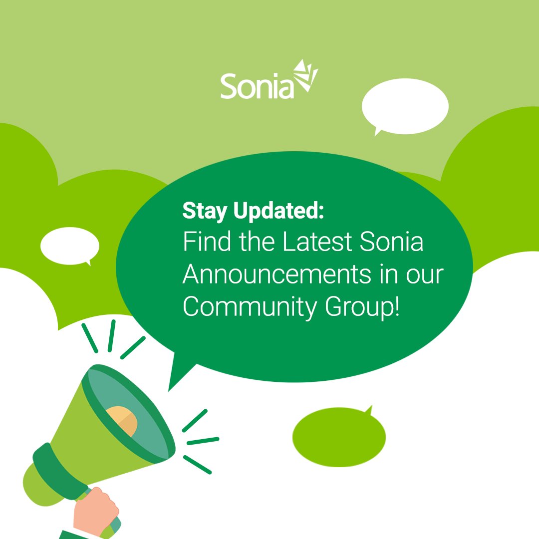 SoniaSoftware's tweet image. Want to stay up-to-date with the latest Sonia news? 🚨
Stay connected by joining our Sonia Community Announcement group! 🤝
All users can join for updates on new releases and free resources. Get connected today: bit.ly/44PDY8s
#placementsoftware