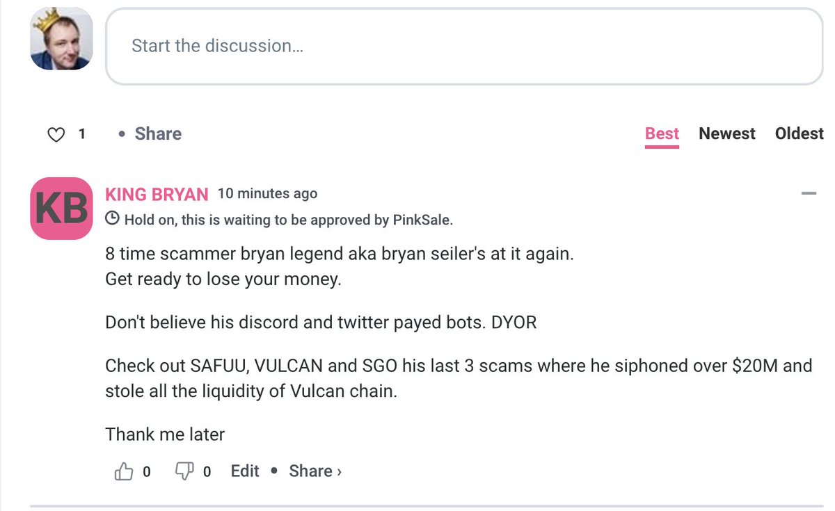embryzzlement's tweet photo. I've left a love letter to our favourite YOMP EGG🥚on pinksale

Do your part and help new investors avoid this scammer🫡

Post a comment and upvote every post that isn't bot made. ✅

#DeFi thanks you🙏

https://t.co/YqpzNJGUFk https://t.co/zzCTLgv6z0