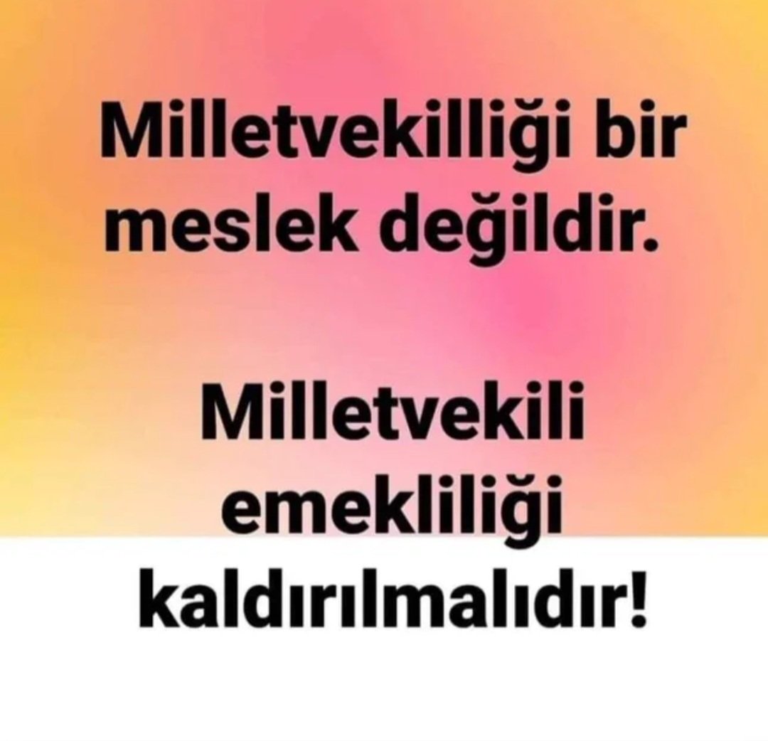 Milletvekilliği meslek değildir! Milletvekili emekliliği kaldırılmalıdır! Destek verenler rt yapsın!