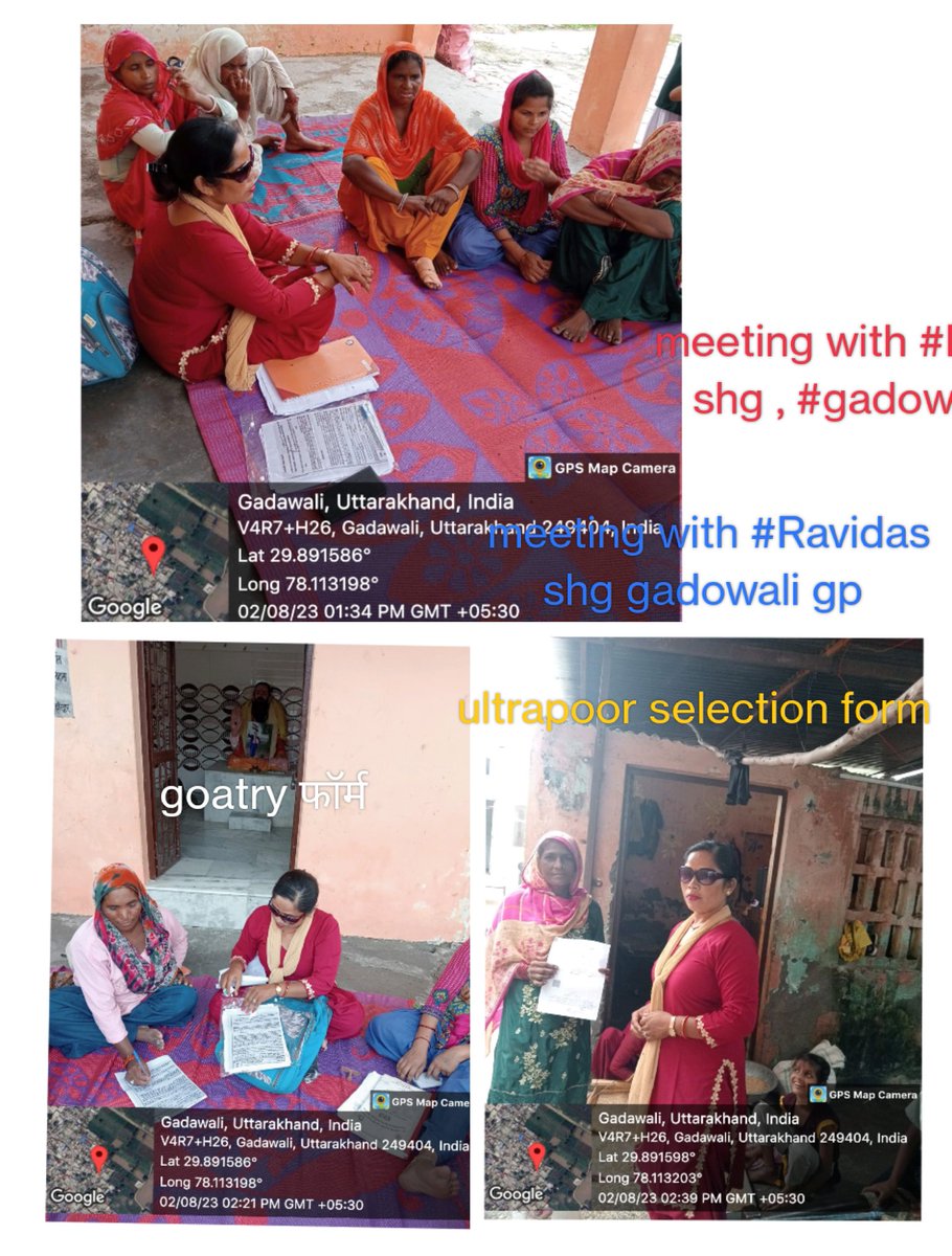 Bahadrabad_RDUK's tweet photo. Today, on 02.08.2023, group mobilizer held a meeting of #Ravidas_Shg of Gadowali Gram Panchayat and informed about #share_money, #GOAT𓃵rearing, #MIS, REAP project and one #ULTRA_poor was selected.#km
@ganeshjoshibjp
@IFAD
@IFADSouthAsia
@MoRD_GoI
@ukcmo
@ias_nitesh https://t.co/Pzm2uiQZmA