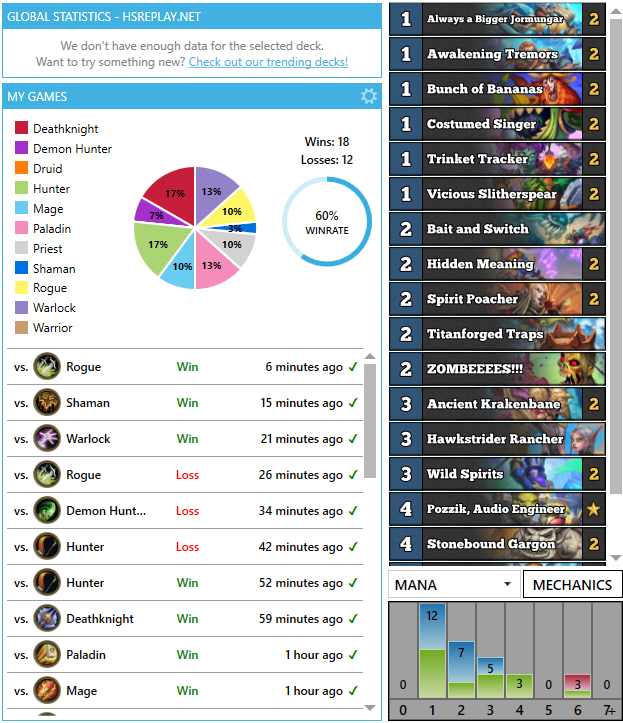 Risewashere_HS's tweet photo. Went 18-12 with this deck today on stream over 4 hours. Ton of fun! Highly recommend playing it. #hs_hun #hearthstone #TitansHS #HSTitans https://t.co/LxMNgCKjDx