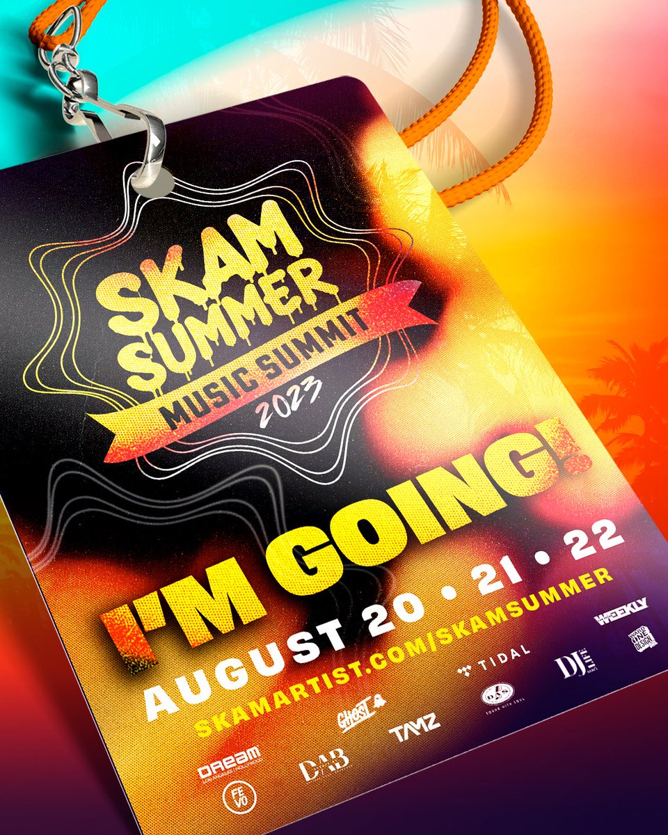 Excited to attend Skam Summer Music Summer this year! @SKAMARTIST  @TIDAL