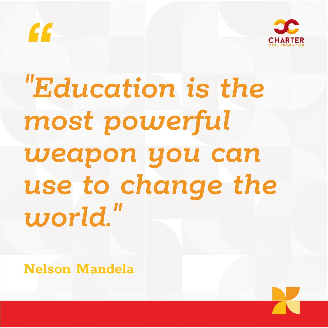 Knowledge has the ability to break down barriers, inspire minds, and create positive change on a global scale. We will continue to fight to empower our communities with high-quality education. #NelsonMandela