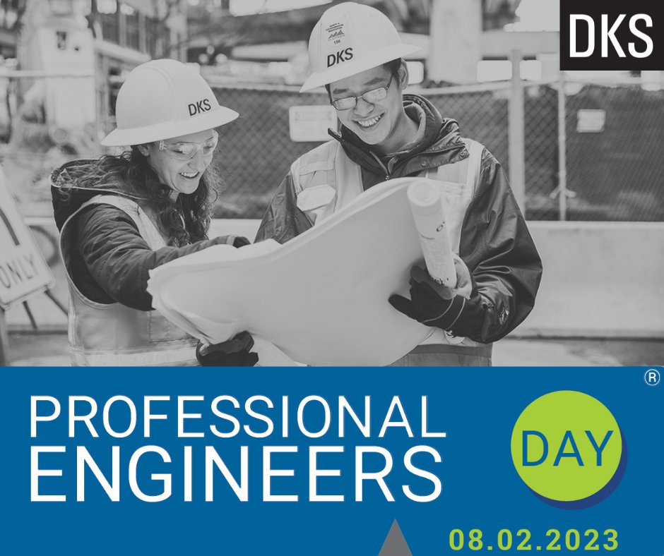 DKS is excited to recognize all of our licensed Professional Engineers and those working towards their certification. We appreciate your hard work and dedication to providing the best solutions for our communities!  #professionalengineers #industryleaders #LicensedPEDay