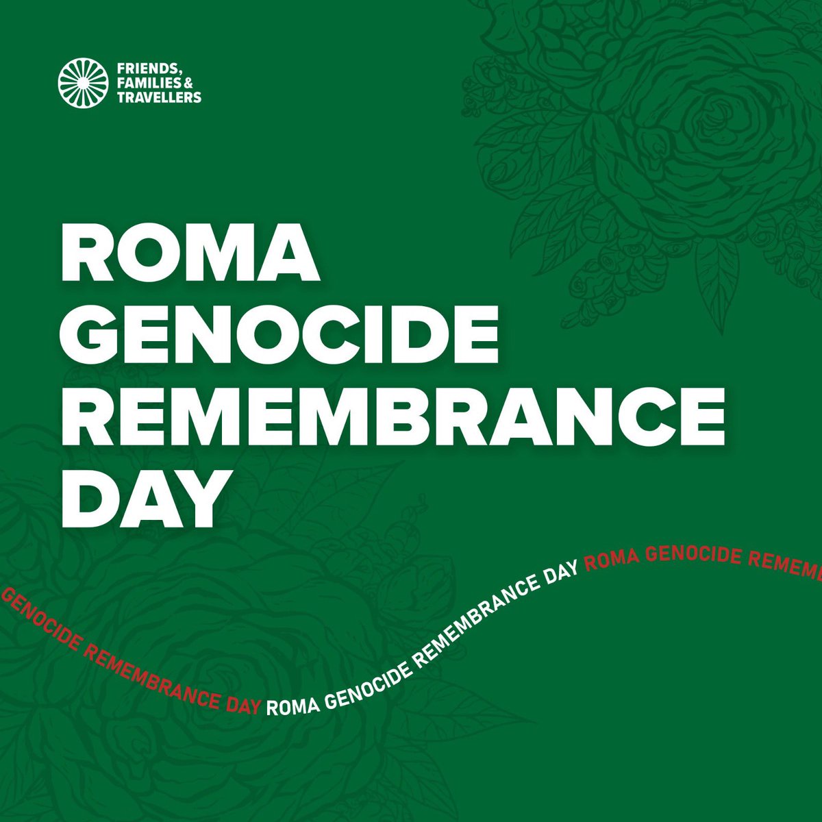 Today is Roma Genocide Remembrance Day. 

We remember the hundreds of thousands of Roma and Sinti people who were murdered by the Nazi regime. 

In their memory, we must vow to defeat all forms of racism - and build a world of compassion, inclusion and love.
