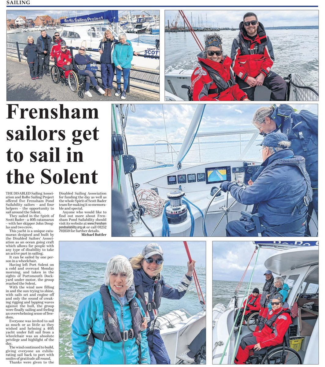 A great day on the solent for some of our Frensham pond sailors 😊⛵️