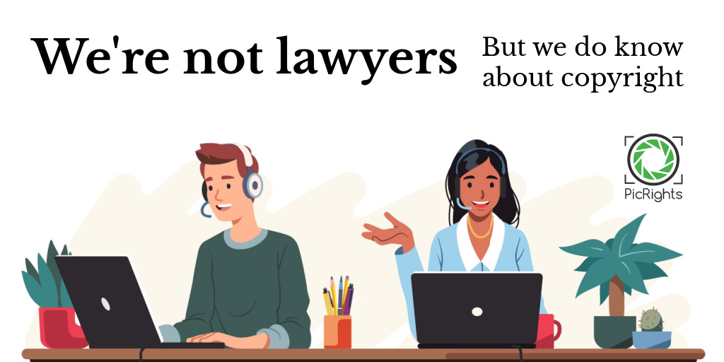 #PicRights is not a law firm. So, while we don’t provide legal advice, our website has a lot of helpful resources. We can help! Start here: picrights.com/claims/ #PicRights #ImageCopyright