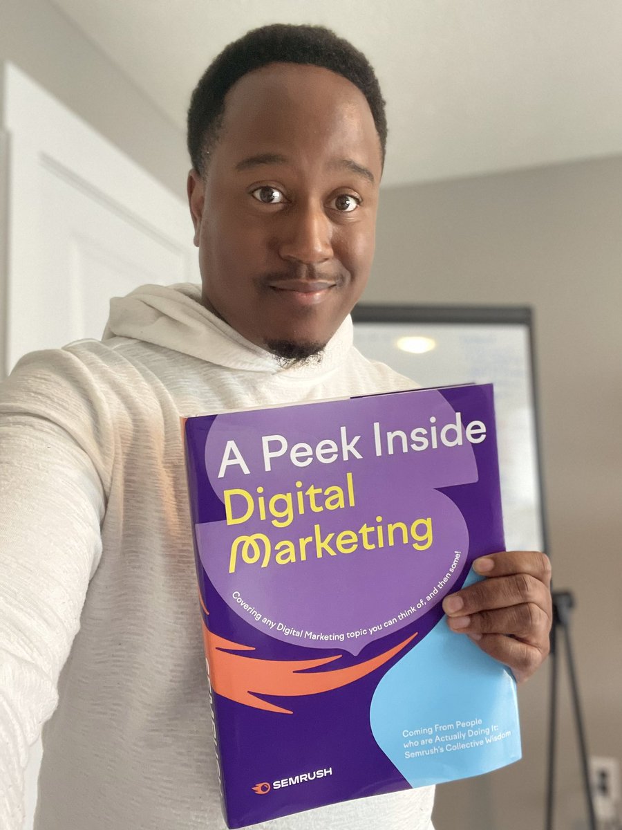 Big shoutout to @semrush for taking  all 300+ #semrushchat shows and compiling them into a textbook featuring insights from all of their guests! 🤯🙌🏾

And I just happened to be one of them.

(I’ll be sharing a video with more details on the book that will be coming soon!)