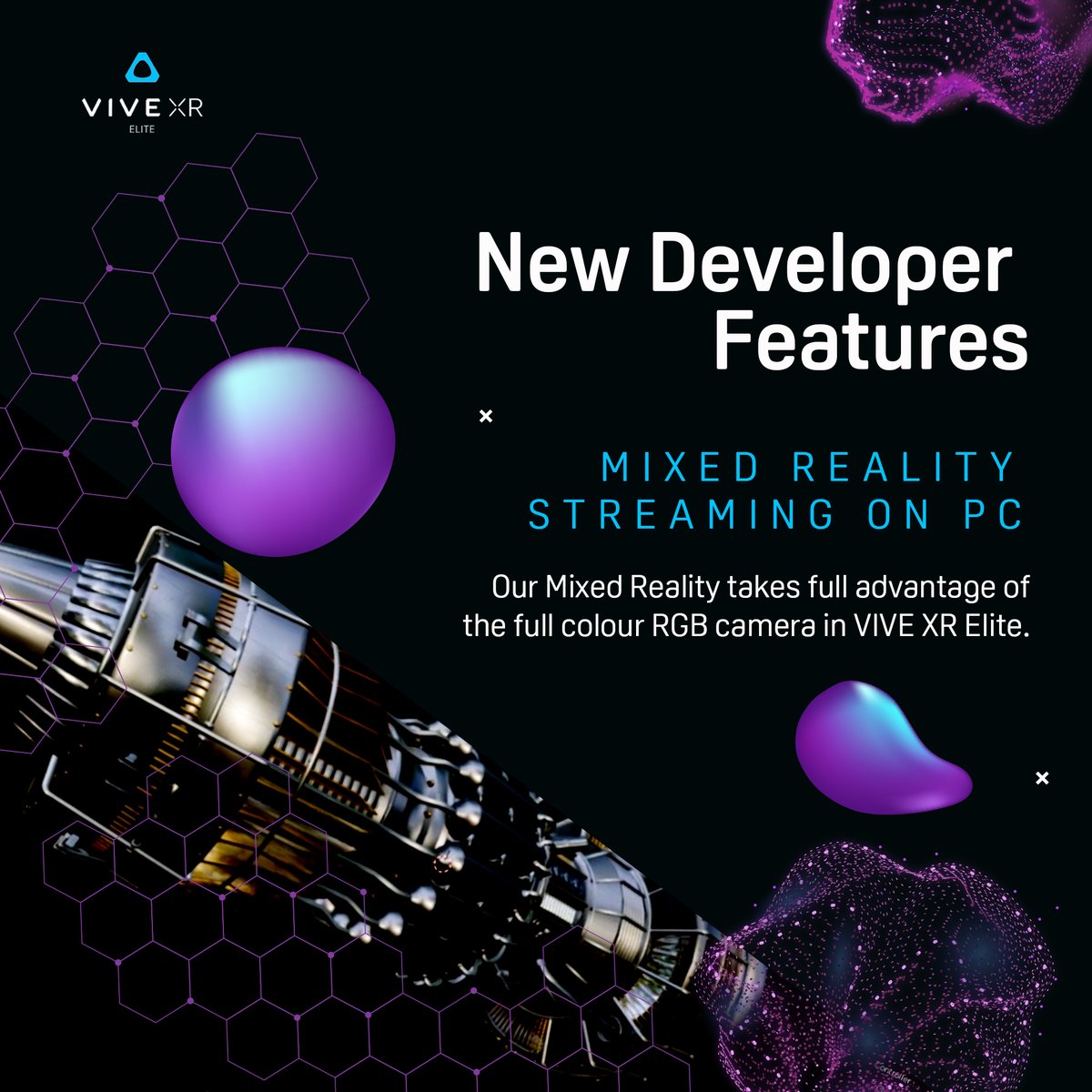 htcvive's tweet photo. Launching in Beta for Developers and Enterprise users initially, this will be available through VIVE Business Streaming.
Learn more here: https://t.co/u1HdmbF6IC
#VIVERELITE #STREAMING #MIXEDREALITY #VRDEVELOPER #PCVR https://t.co/c1ClB5xoC2