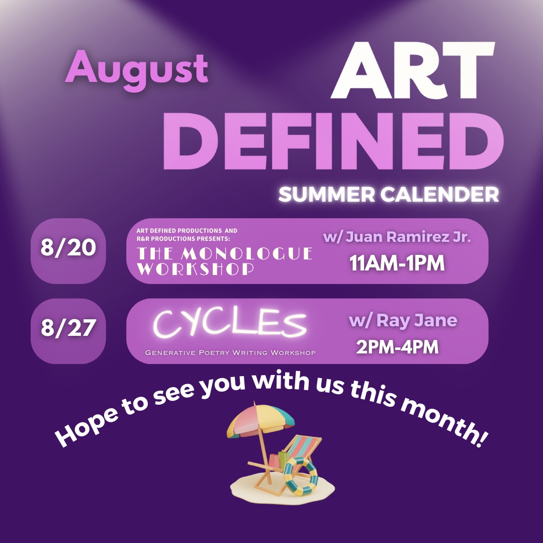 artdefinedinc's tweet photo. Hey y'all! Here is an updated version of our calendar post! We hope you will join us this month as we have a LOT planned. Thank you as always to our peeps:
@itsrayjane
@paulconqueso
@ajuanmanshow
@rqtek
@aquarianmuse19 https://t.co/3HH9mD0wSI