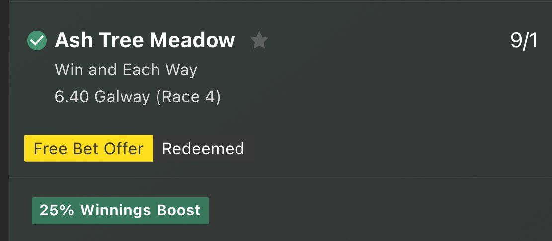 BVsportstips's tweet photo. 9/1 TIP LANDSSSS! 🐎

PLUS IT PAID OUT OVER 11/1 WITH THE 25% BOOST AS ADVISED! 🔥

THAT'S A 9/1 WINNER + A BEAUTIFUL 25/1 THIS AFTERNOON + A 33/1 WINNER YESTERDAY! 🤯

WHO GOT ON?! ❤️

18+ gambleresponsibly https://t.co/IKlEc1QazP