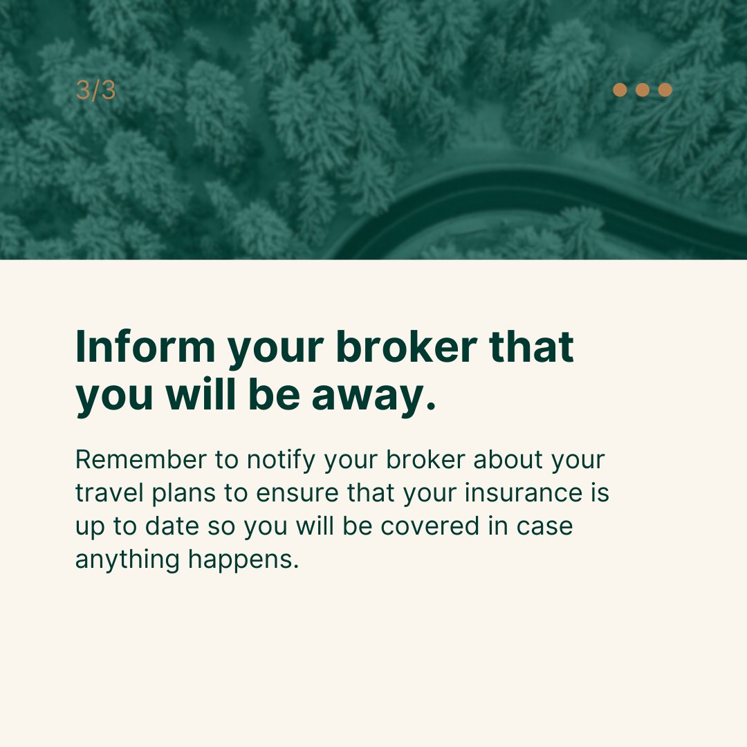 Hitting the road this upcoming long weekend? Contact our team if you plan to be gone for more than two days: loom.ly/fsk2dOo