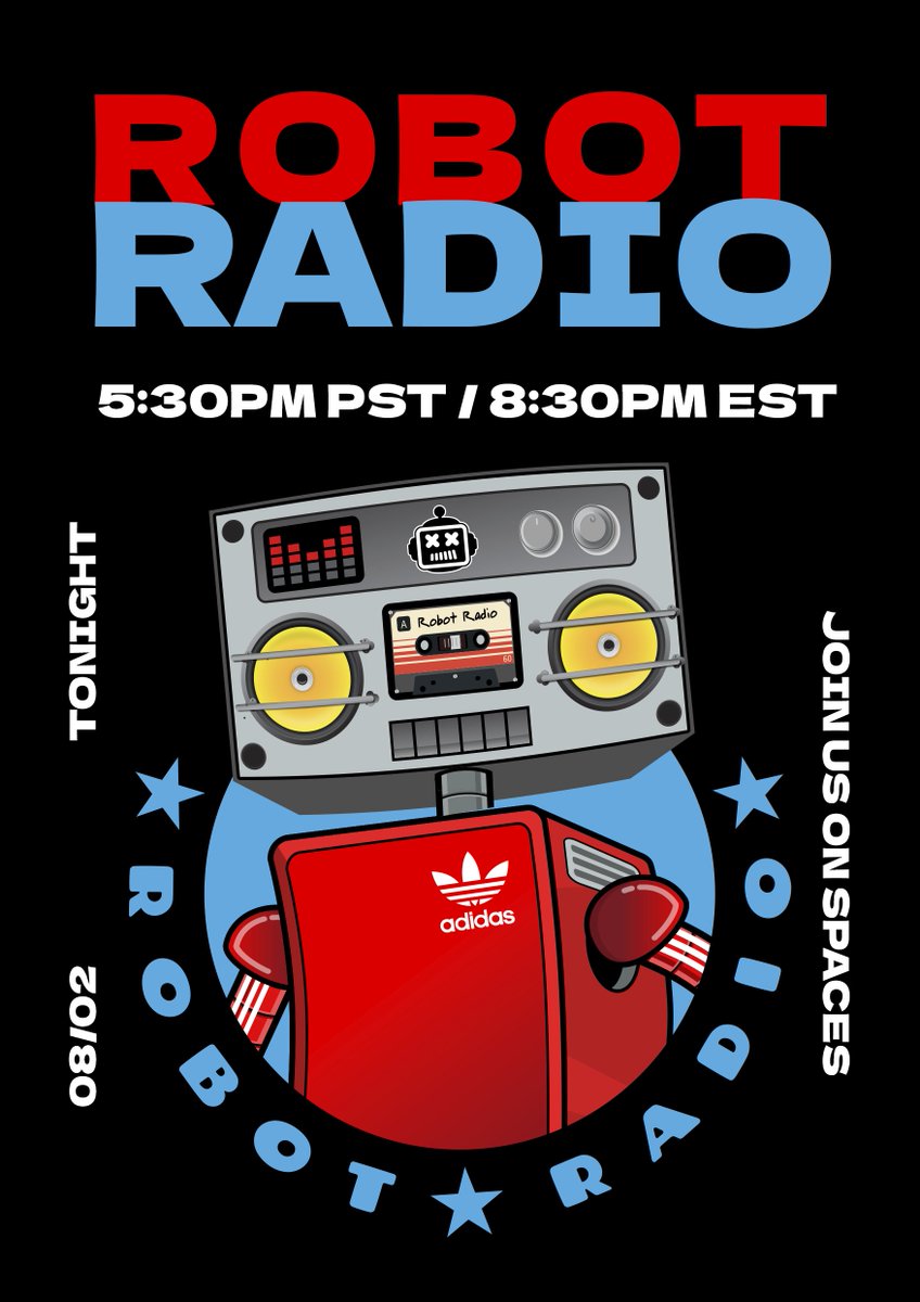 thedrunkrobots's tweet photo. Tonight it’s going down! Vol IV of Robot Radio “Magic 2” listening party, the latest drop from the GOAT @Nas

Giveaways, dope people, good convos &amp; of course, Fire music! 5:30pm PST / 8:30pm EST

https://t.co/aG46U7yc7l https://t.co/c2XWqscDfD