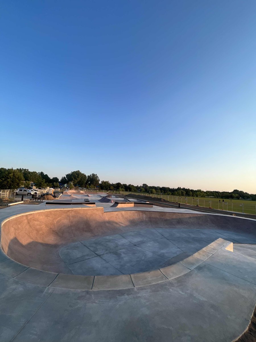 MacKaySposito's tweet photo. We’d like to congratulate Grindline on yesterday’s grand opening of Molenaar Skate Park (Boise, ID)! We provided civil design services for this project, and as always it was a great time working alongside the folks at Grindline. Calling all Boise skaters, time to go shredding! https://t.co/czTv3MXkju