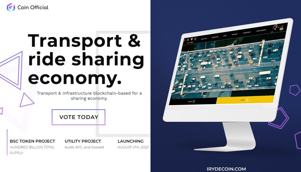 🚨Just Listed: iRYDE🚨

“Say goodbye to traditional ridesharing, as IRYDE brings you a secure decentralised digital currency that benefits all rideshare drivers as well as IRYDE holders 🔥” - <a href="/iRYDECOIN/">iRYDE COIN</a> 

✅ Audit
✅ KYC
✅ Doxxed

Listing: coinofficial.io/iRYDE/iRYDE