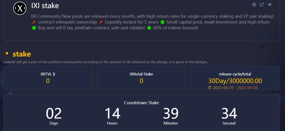 start in two days 🥰🥰

Info: 
t.me/IXI_Community