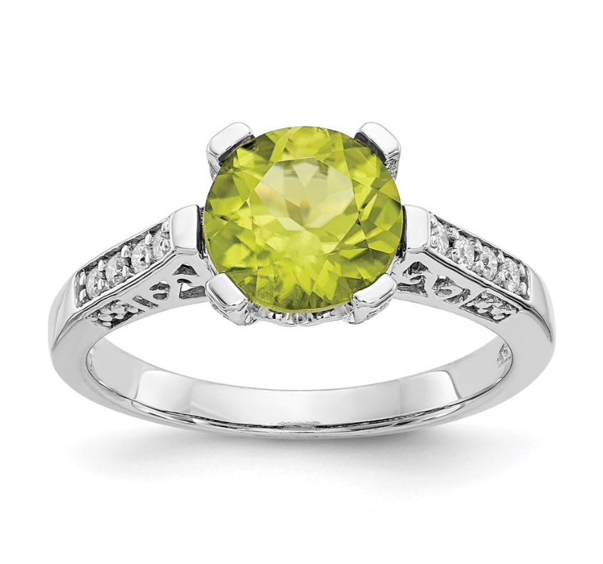 ServiceMerch's tweet image. Peridot: August's Birthstone and 15th Anniversary.  One of the few gemstones to be found in only one color - Beautiful AND Affordable - shop today at ServiceMerchandise.com
#PeridotGemstone #birthstone #augustbaby #anniversarygift #gemstonelover