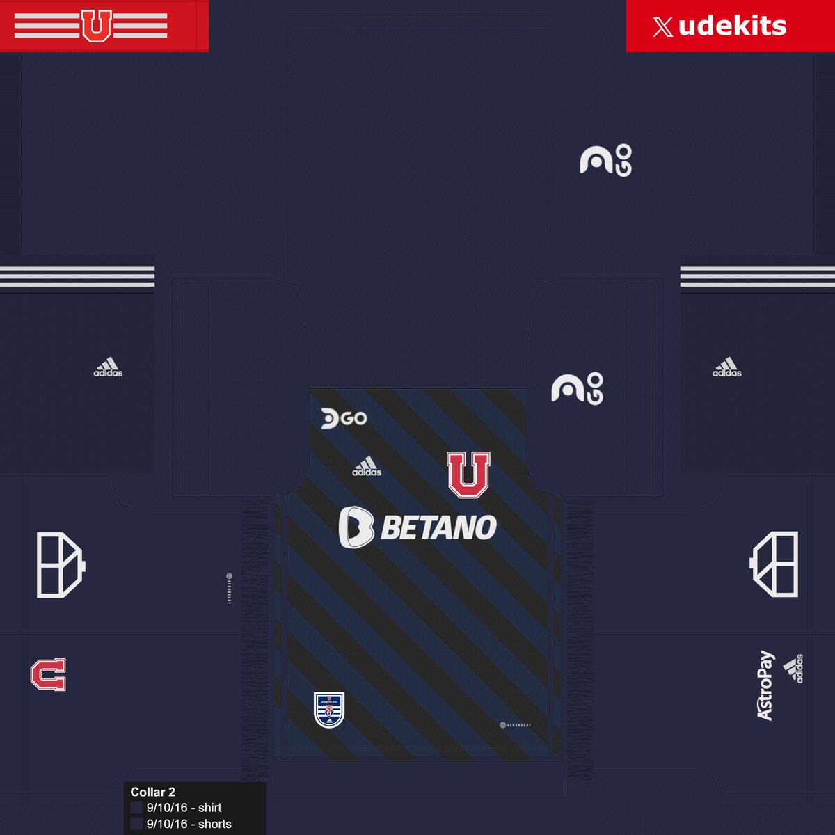 UdeKits's tweet photo. ALERTA DE KIT
Ya disponible el tercer kit de la UCH2023 para #PES201
LINKDESCARGA:
https://t.co/O9mWqwasOb https://t.co/VmfGcnv1N1