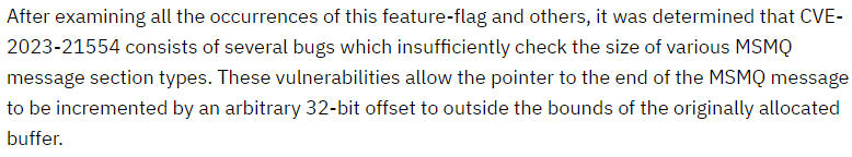 HaifeiLi's tweet photo. One thing to note, as the blogpost highlighted, the #QueueJumper CVE actually contains A LOT of similar vulnerabilities or variants. I've actually discussed this w/ MSRC, unfortunately they only assigned a single CVE for all these.😪 https://t.co/dsg8jJUPQd